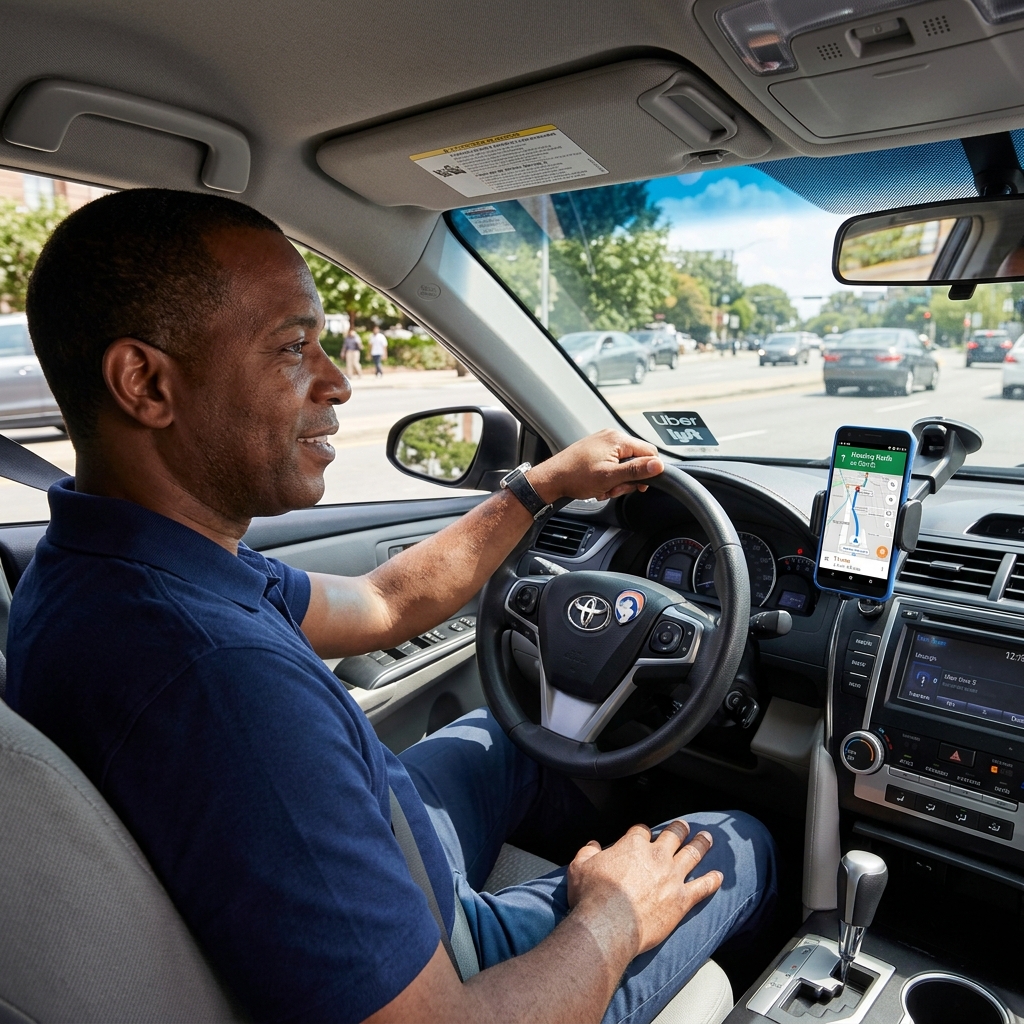 Driver navigating